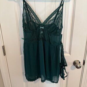 Adore Me Lace Lingerie slip and thong panties